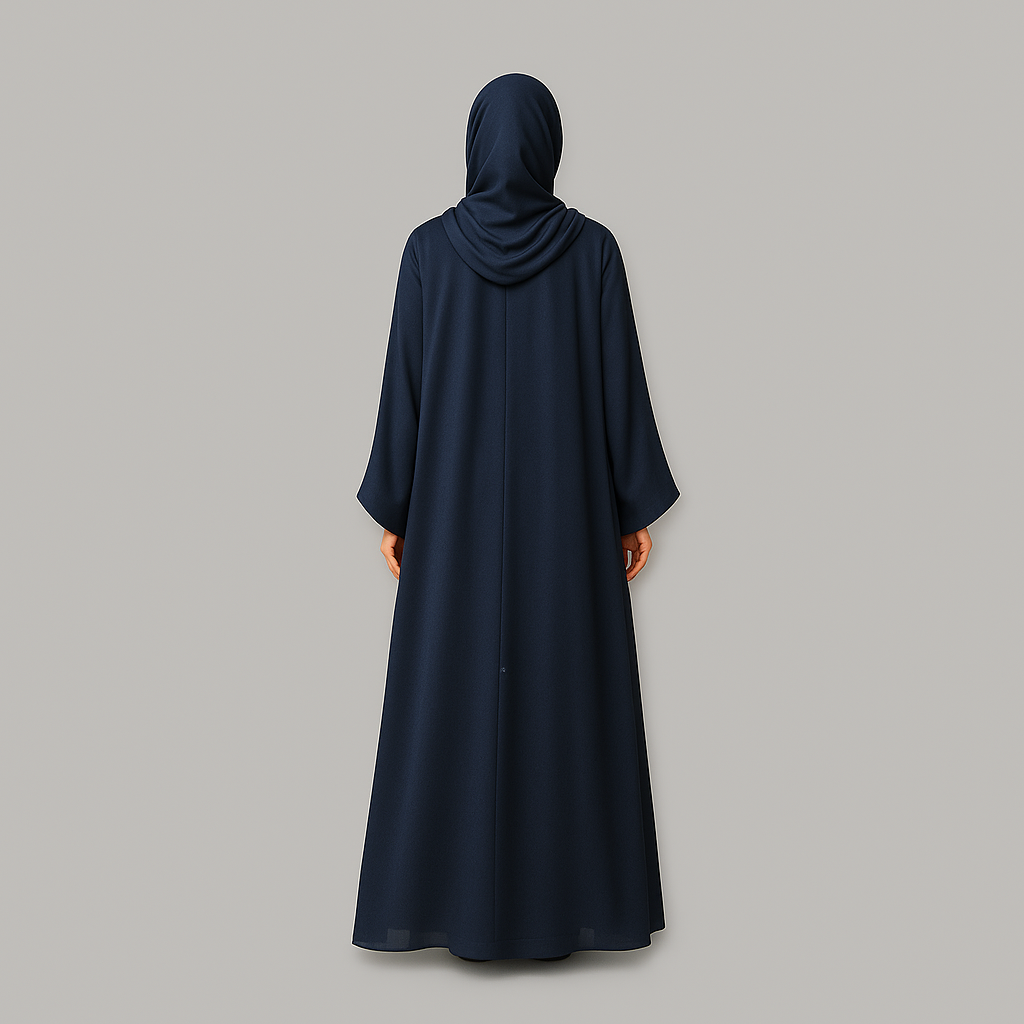 Maira Navy Blue Abaya – Class in Every Curve