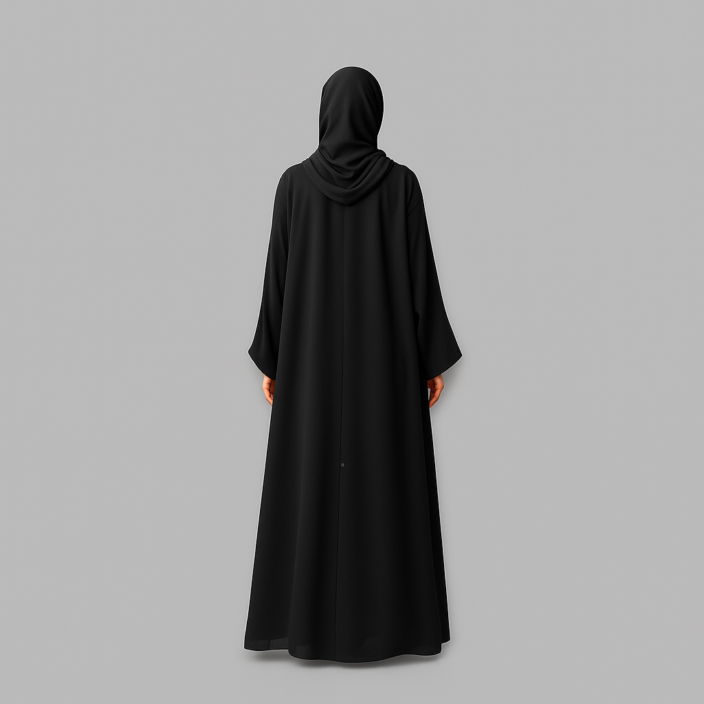 Noor Black Abaya – Elegant Flow with Modesty
