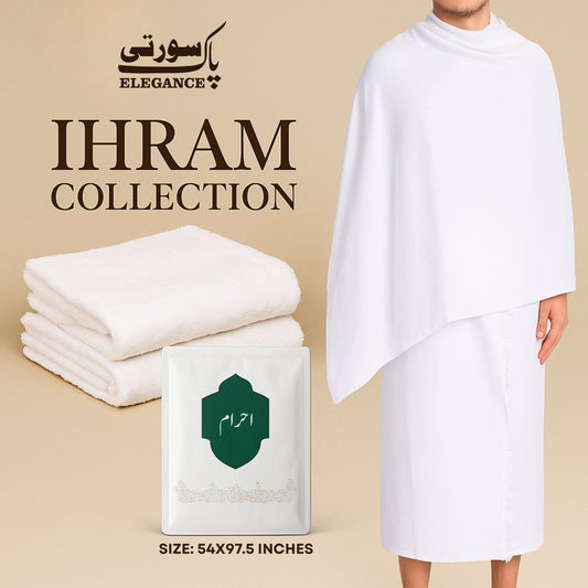 Ihram Towel Set – Premium Hajj & Umrah Collection by Paksooraty Elegance