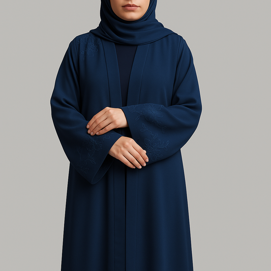 Maira Navy Blue Abaya – Class in Every Curve